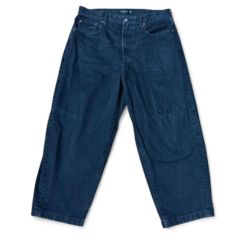 Abercrombie-fitch Men's Black and Blue Jeans